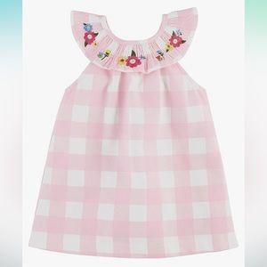 Mud Pie Girls' 2T Gingham Smocked Dress